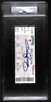 Jimmy Rollins Signed/Auto Full Ticket 6/14/2014