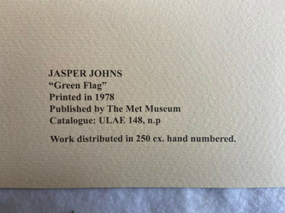 Jasper Johns Lithograph Certified Coa Numbered Limited Edition Signed Op 250 Exe
