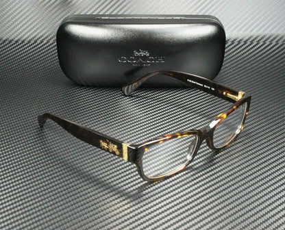 Coach Hc6078 5120 Dark Tortoise Rectangle Women'S