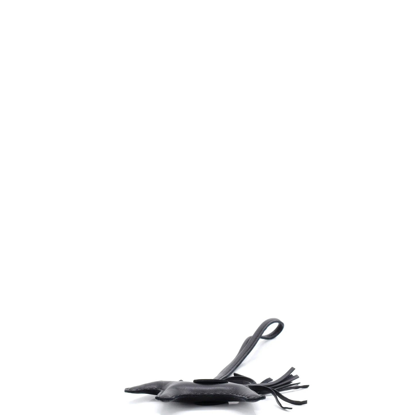 Hermes So Black Grigri Rodeo Bag Charm Leather Pm