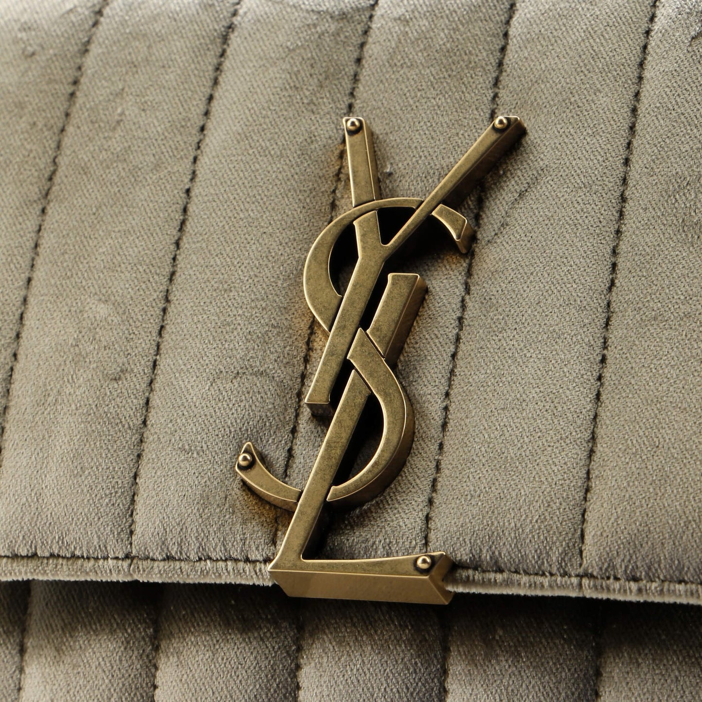 Saint Laurent Vicky Crossbody Bag Vertical Quilted Velvet Small