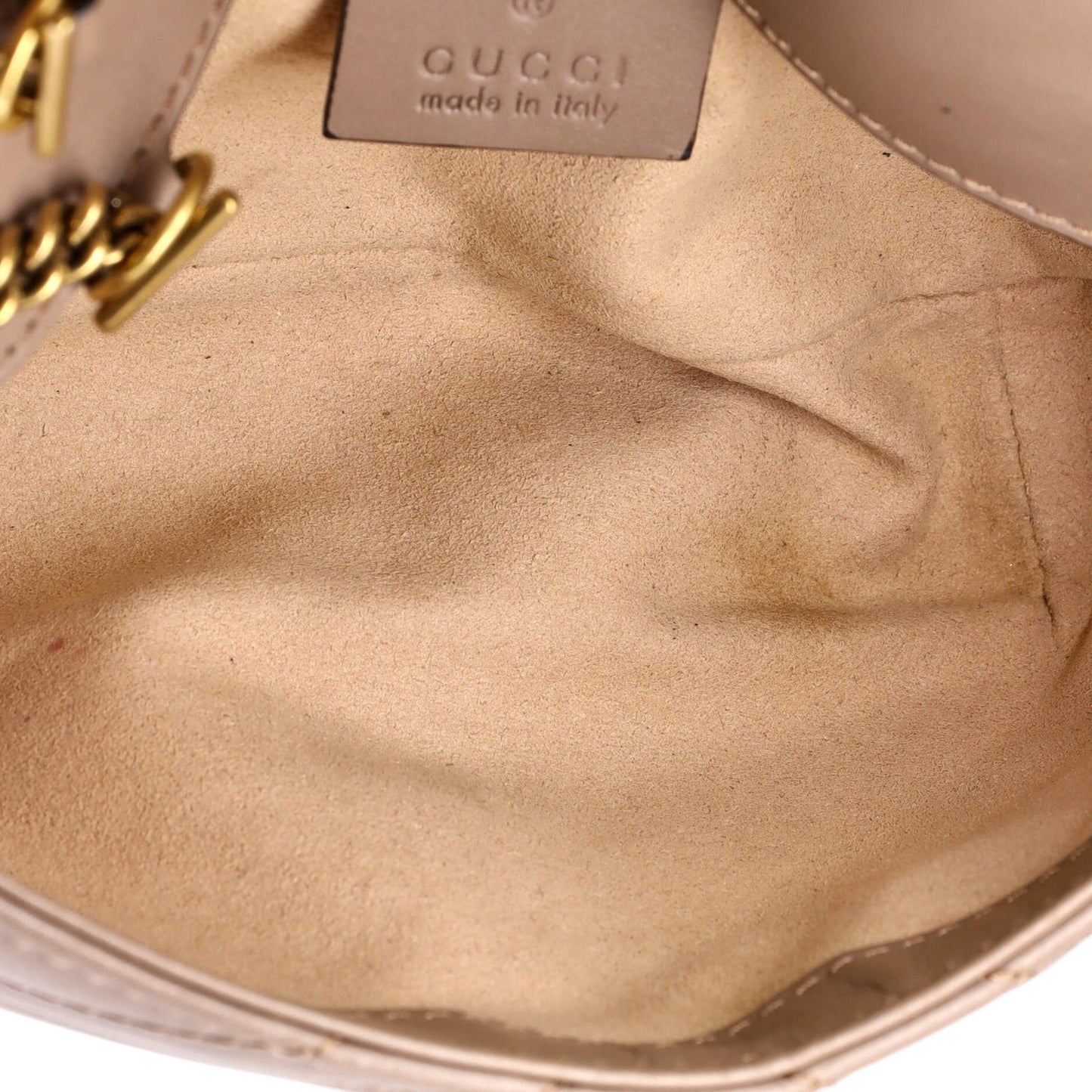 Gucci Gg Marmont Flap Bag Matelasse Leather Mini