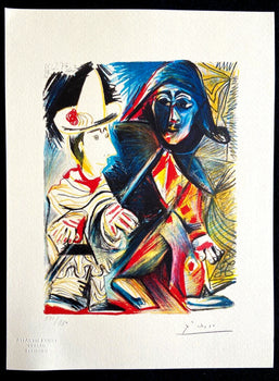 Pablo Picasso Lithograph Coa Signed Op Numbered By Hand Stamped 180