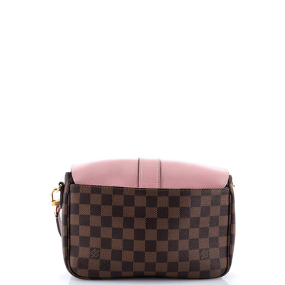Louis Vuitton Clapton Handbag Damier And Leather Pm