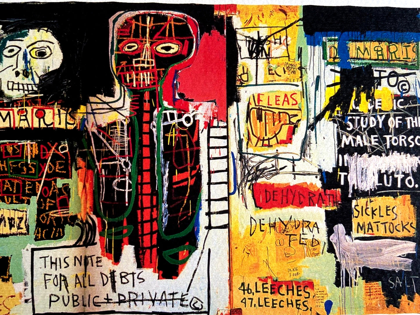 Jean-Michel Basquiat Lithograph Coa Signed Numbered By Hand