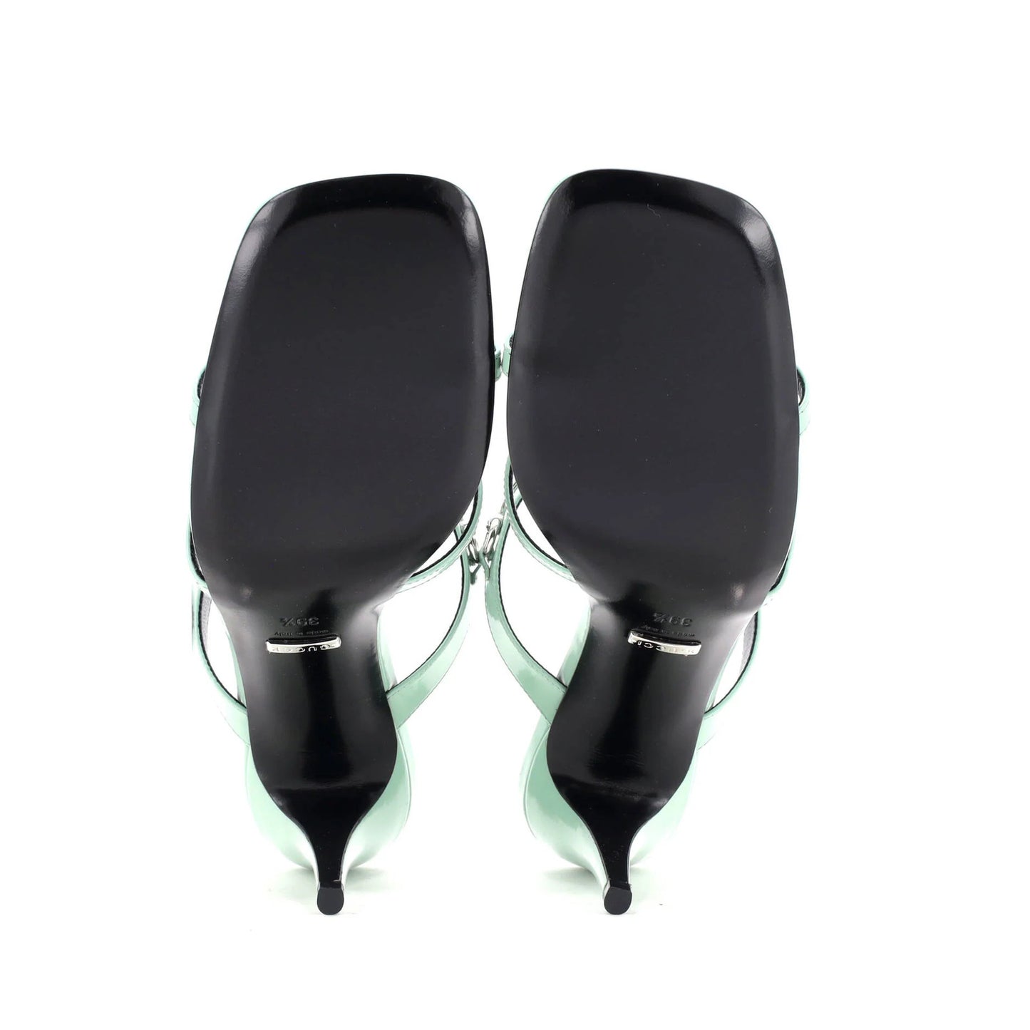 Gucci Women'S Horsebit Cage Heeled Sandals Leather