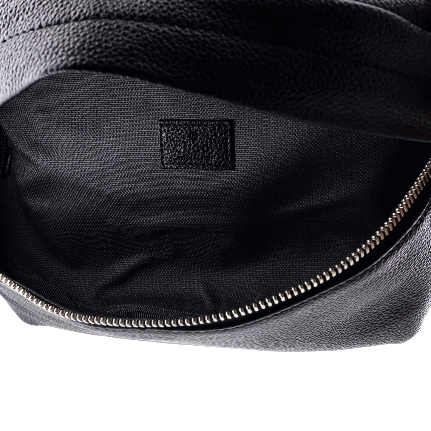 Gucci Logo Belt Bag Leather With Gg Coated Canvas