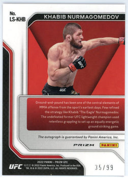 Khabib Nurmagomedov Autographed 2022 Panini Prizm