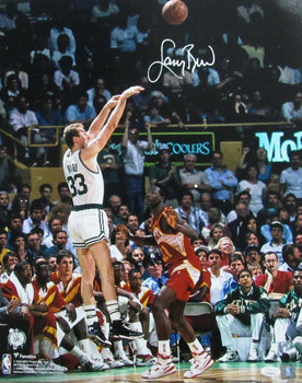 Larry Bird Hof Signed/Auto 16X20 Photo Boston Celtics Jsa 187688