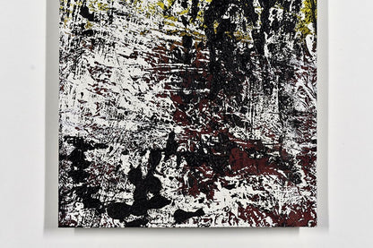 Steven Cox Oil On Paper Original Paintings Unique Work Abstract 2015 Yellow