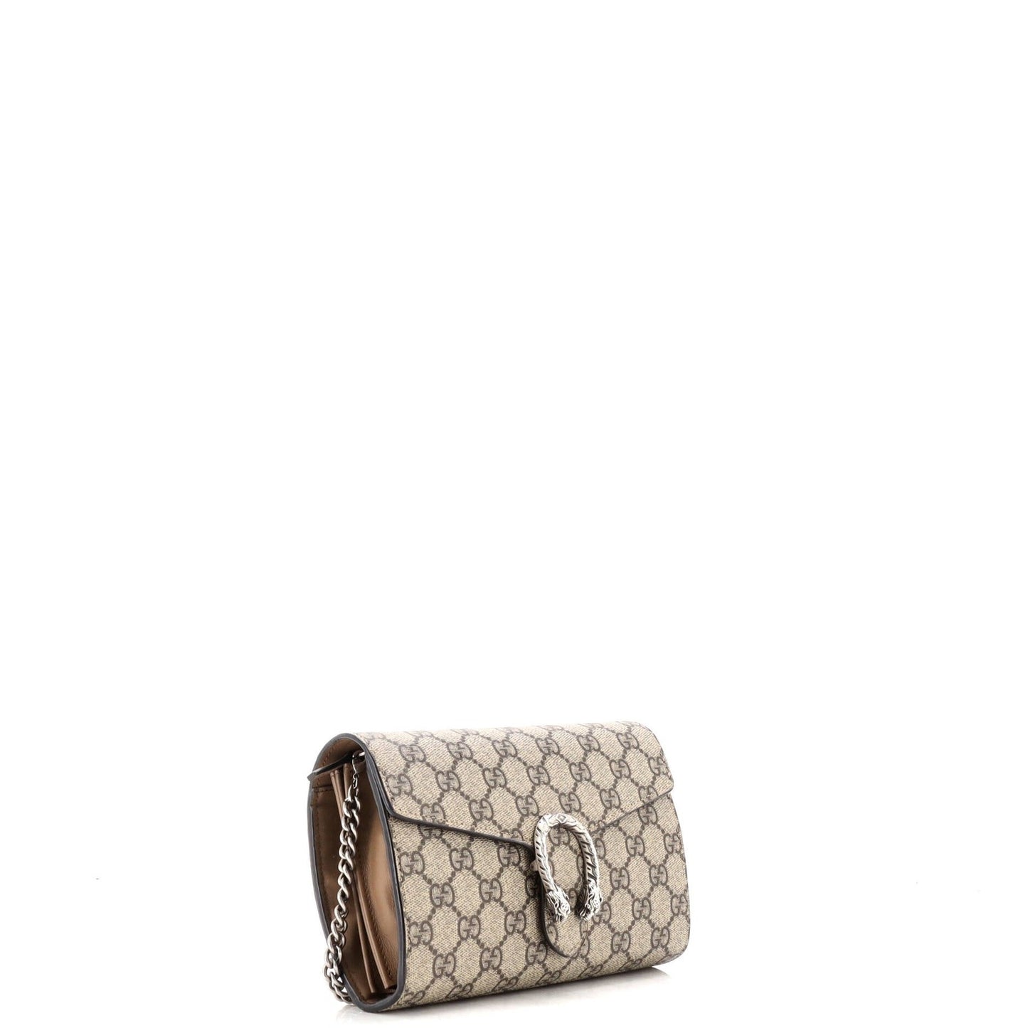 Gucci Dionysus Chain Wallet Gg Coated Canvas Small