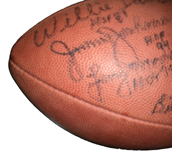 Jimmy Johnson Pete Pihos,Bob St.Clair,Davis W/Coa