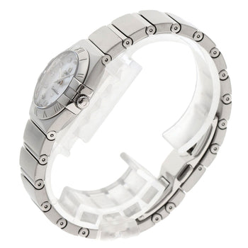 OMEGA Constellation 12P Diamond Stainless Watches 123.10.24.60.55.001 Blush