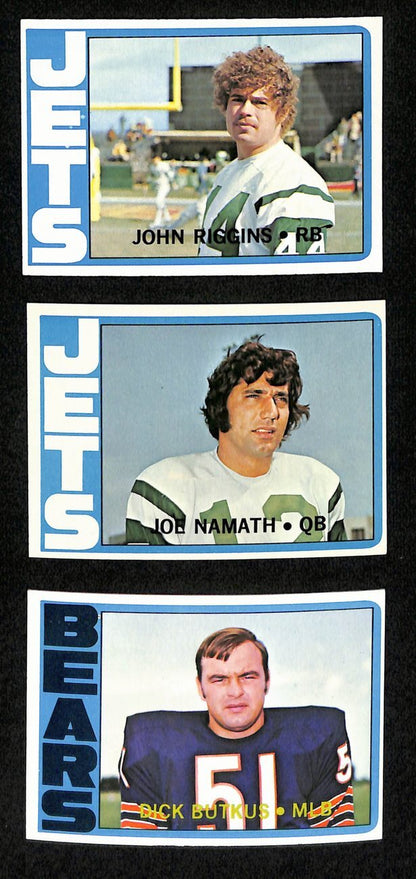 1972 Topps Football Complete Low Number Set (263)