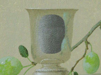 Nicolas Watine (1946-) Original Oil On Canvas Painting Signed Still Life France