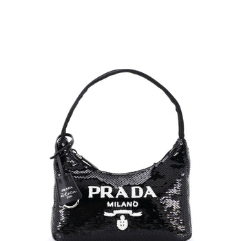 Mini Prada Re-Edition 2000 Hobo Sequins