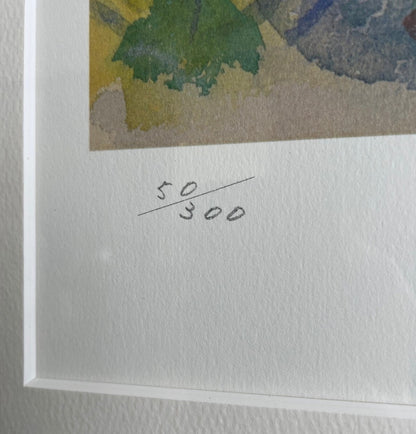 Henry Miller Signed Lithograph Stamped Framed