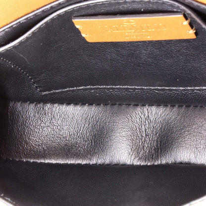 Valentino Garavani Supervee Crossbody Bag Linen With Leather Small