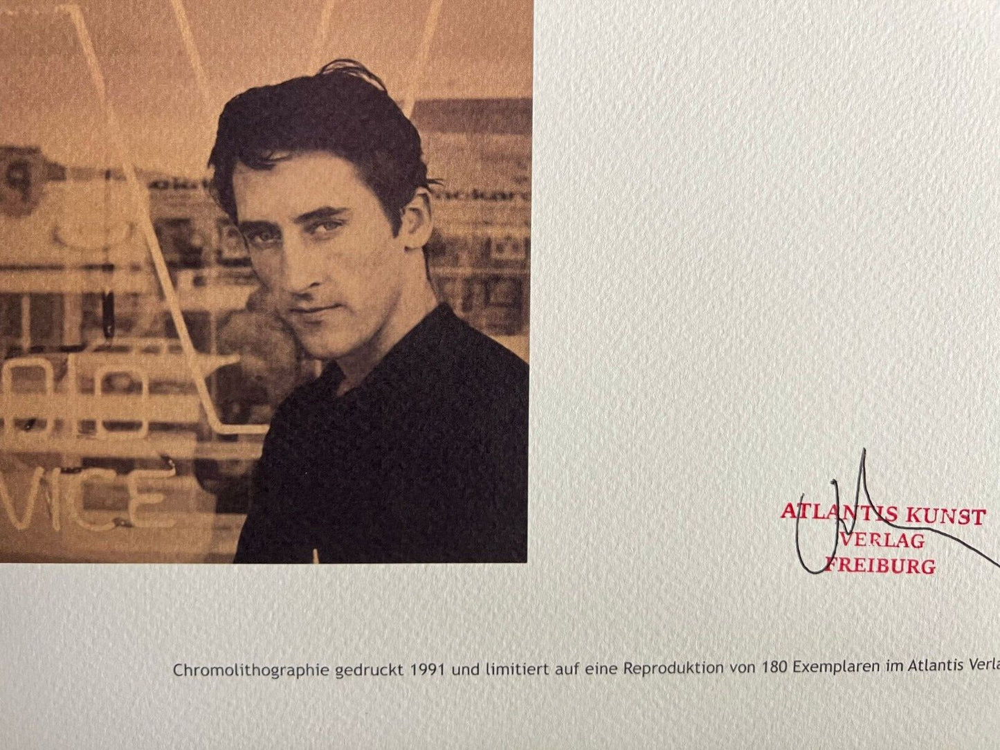 Edward Ruscha Lithograph 1991 Coa Signed Numbered Certified