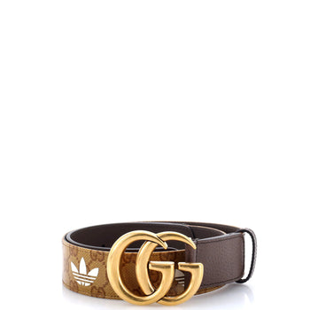 Gucci X Adidas Gg Marmont Belt Gg Coated Canvas And Leather