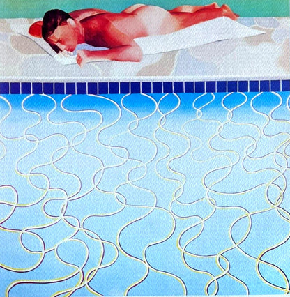 David Hockney Lithograph Coa Signed Op Numbered Limited
