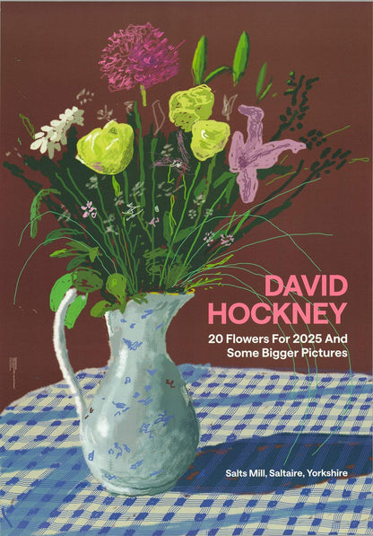 Li DAVID HOCKNEY 20 Flowers for 2025 and Some Bigger Pictures 28" x 19.5" Offset