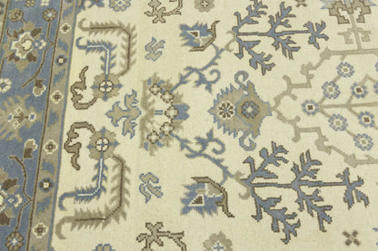 8X10 Ft Oushak Chobi Oriental Rug Floral Design