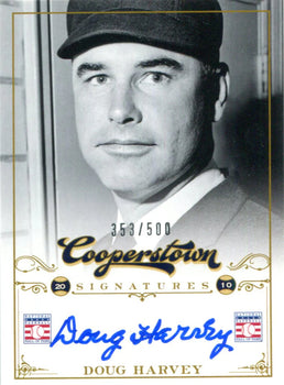Doug Harvey Autographed 2012 Panini Cooperstown Card