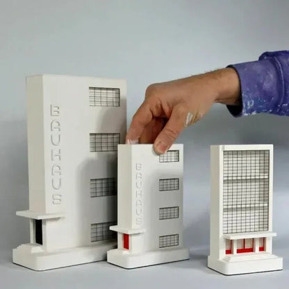 Chisel & Mouse/ Bauhaus Dessau - mini plaster sculpture