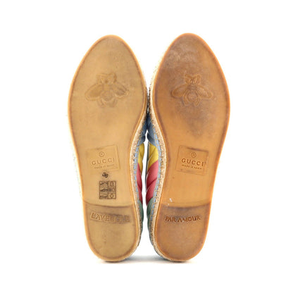 Leather Gucci Women's GG Marmont Espadrilles Matelasse