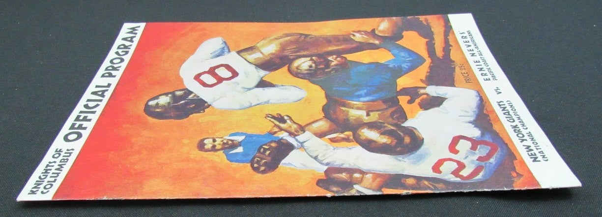 1935 Ny Giants Vs.Ernie Nevers' All-Americans Football Game Program 195520