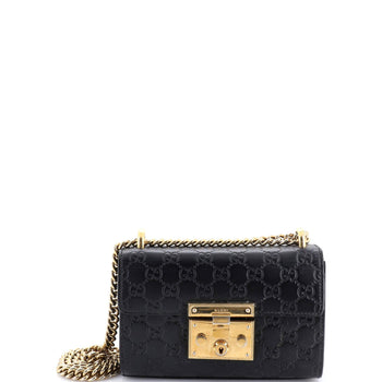 Gucci Padlock Shoulder Bag Guccissima Leather Small