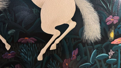 Jos Carlos Ramos "Trio Of Horses" Large Signed Lithograph 75/275 Framed Peru