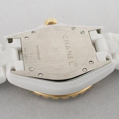 Chanel J12 38Mm Genuine 11P Diamond Index H2180 New Buckle Ceramic/Ss/Pg