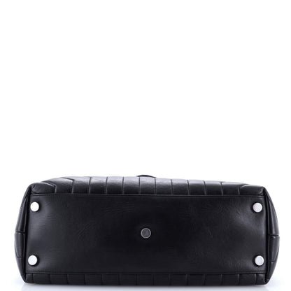 Saint Laurent Loulou Shoulder Bag Matelasse Chevron Leather Large