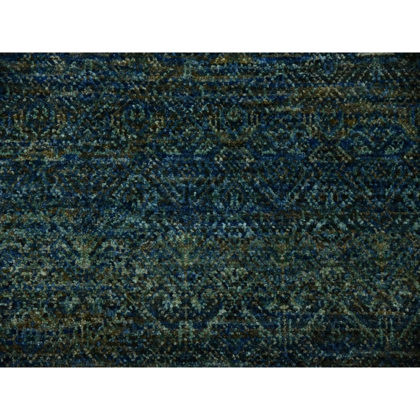 8'X8' Green Hand Knotted Kohinoor Herrita 100% Wool Round Oriental Rug