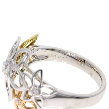 Tasaki   Ring Diamond Flower Motif K18 Yellow