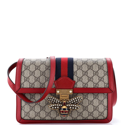 Gucci Queen Margaret Shoulder Bag Gg Coated Canvas Medium