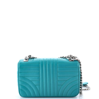 Prada Chain Flap Shoulder Bag Diagramme Quilted Leather Small