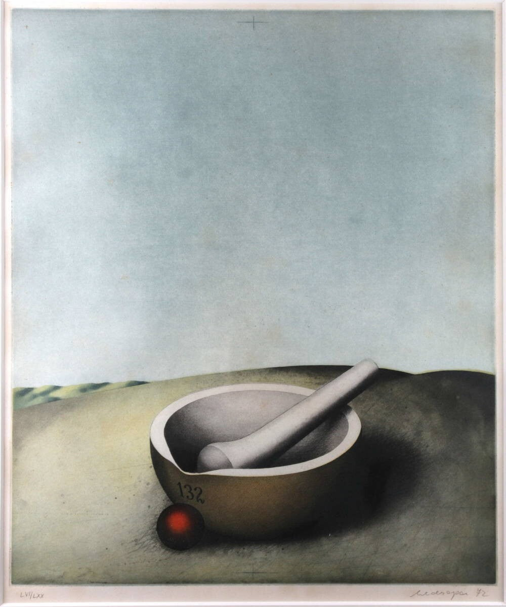 Friedrich Meckseper Original Etching Pencil Signed 1972 Numbered Framed