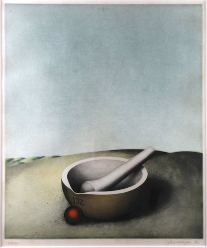 Friedrich Meckseper Original Etching Pencil Signed 1972 Numbered Framed