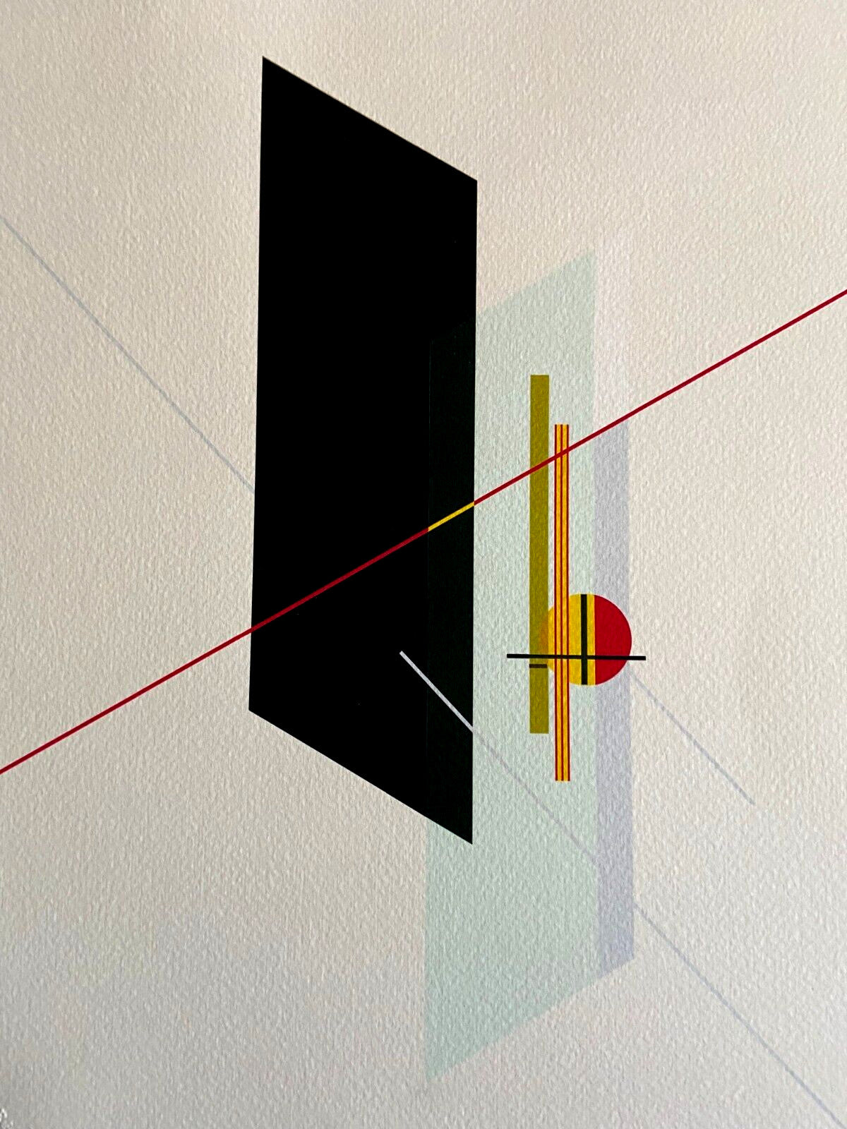 Laszlo Moholy-Nagy Lithograph Coa Signed Op Limited Rare