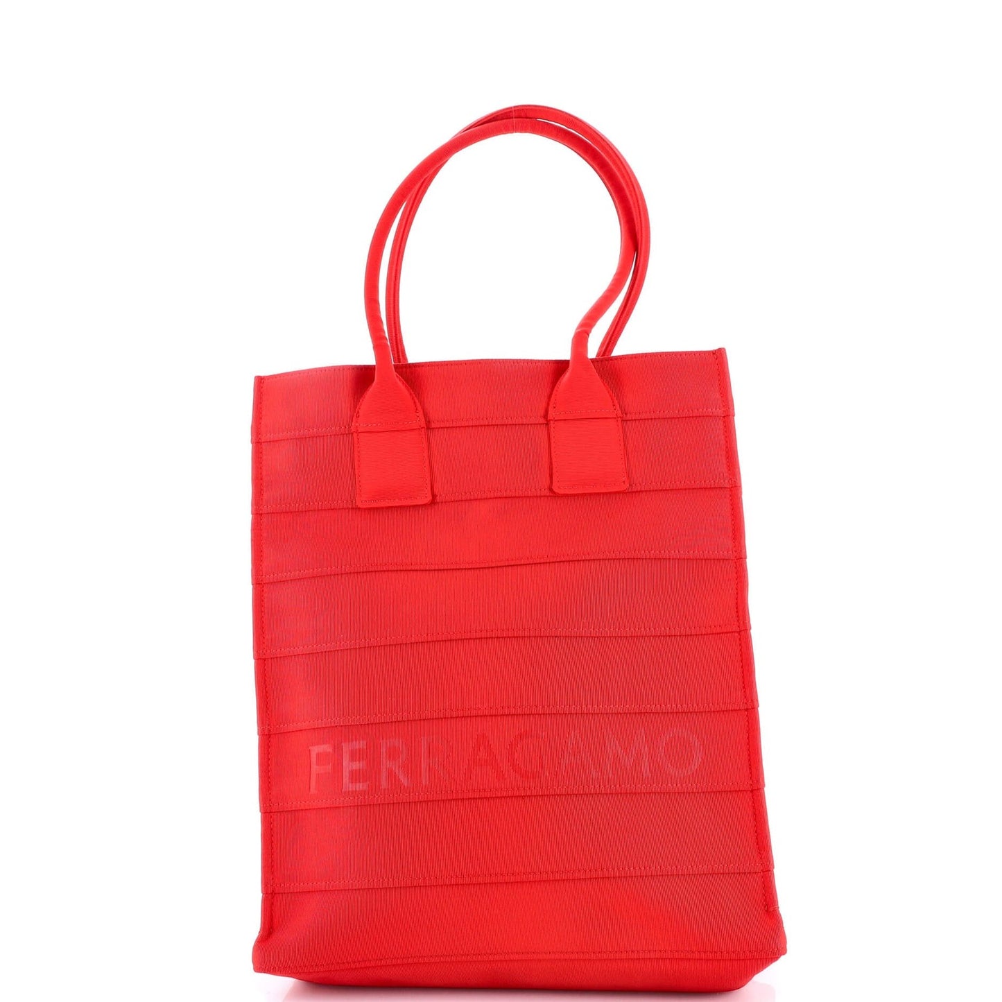 Salvatore Ferragamo Logo Tote Nylon Tall