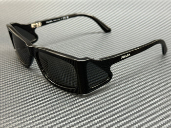 PRADA PR B03S 1AB5S0 Black Grey Men's 56 mm