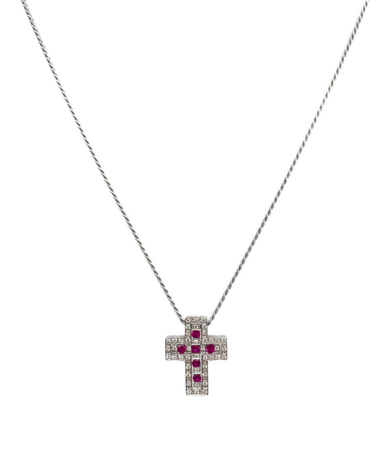 Damiani Belle Epoque Cross Necklace