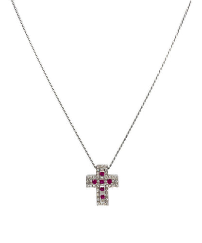 Damiani Belle Epoque Cross Necklace
