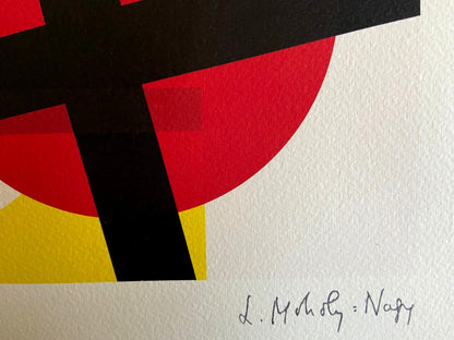Laszlo Moholy-Nagy Lithograph Coa Signed Op Numbered In Pencil