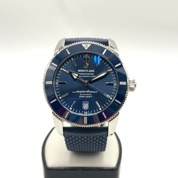 Breitling Ab2020 Navy Case Size 50Mm Band Size 16Cm Men'S Used Watch #2414
