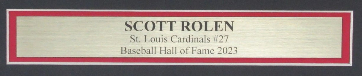HOF Cardinals Photo Framed 16x20 Autographed Scott Rolen Beckett 183630