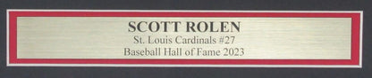 HOF Cardinals Photo Framed 16x20 Autographed Scott Rolen Beckett 183630